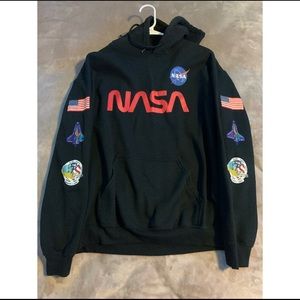 A black sweatshirt with design